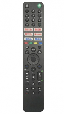 Televizoriaus TV pultas Sony CRC2506V (9RMT-TX621E, RMF-TX500, RMF-TX600U) Netflix, Youtube